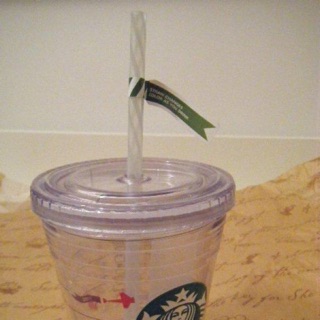 真藏館] 預購 Starbucks 星巴克 2011 加拿大 耶誕/聖誕限定吸管可變色Logo冷水杯隨行杯(12oz)