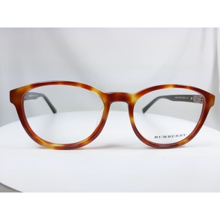『逢甲眼鏡』BURBERRY 光學鏡框 全新正品 淺玳瑁色大方框 墨綠鏡腳 經典設計 【B2247F 3614】