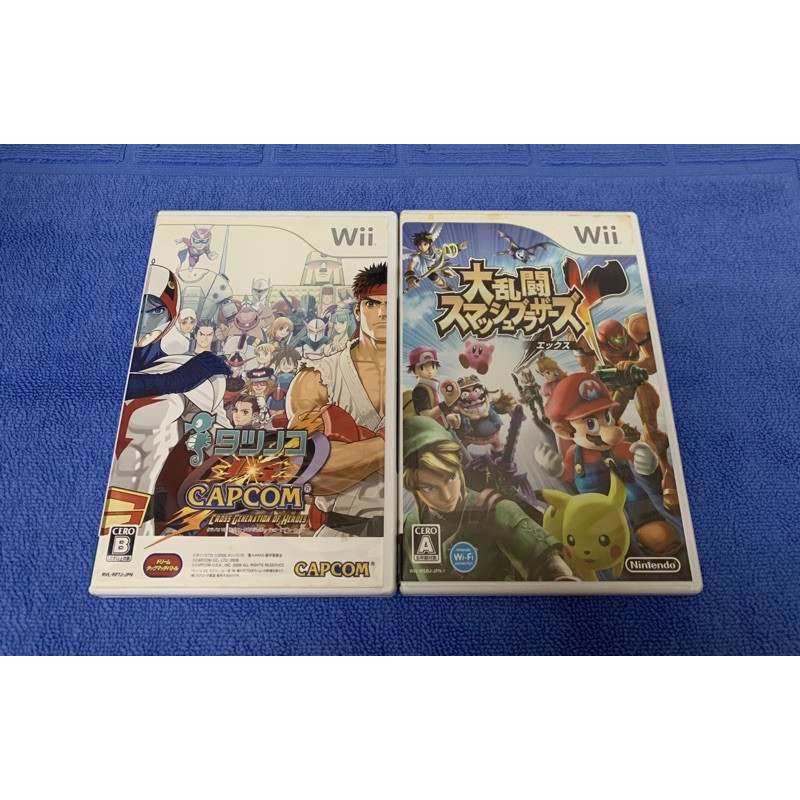 【良品電玩】任天堂 Wii WiiU 純日版 明星大亂鬥X 龍之子VS卡普空 英雄交鋒世代 正版遊戲光碟