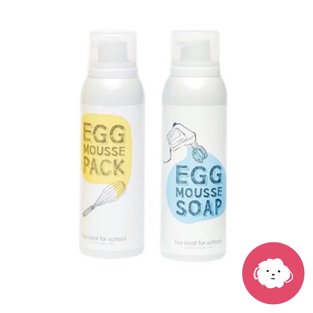 Too Cool For School 白滑雞蛋洗臉慕斯 面膜100ml 蝦皮購物