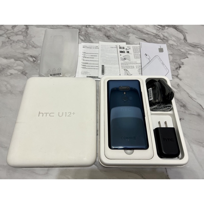 HTC U12+ 6G/64G 透明藍 盒配全 9成新 非 U11 U12 EYES PLUS u19e u20 5z