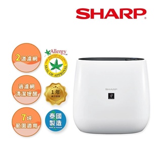 SHARP夏普 7坪 自動除菌離子空氣清淨機 FU-J30T-W