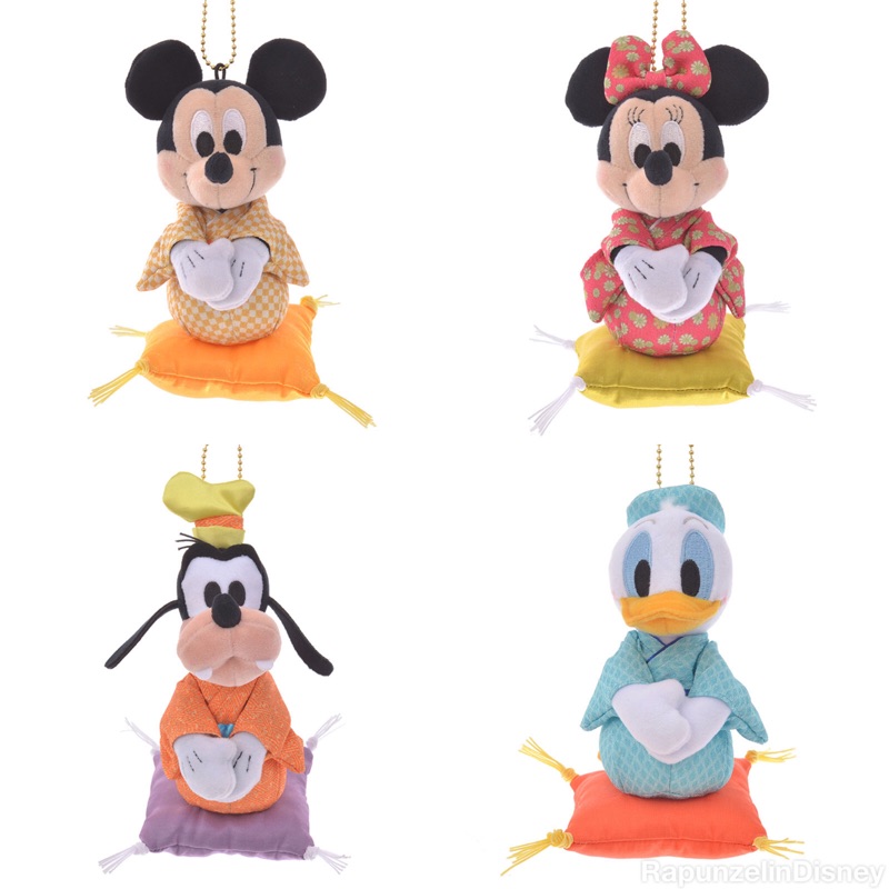 迪士尼代購🇯🇵2020 新年 米奇 米妮 高飛 唐老鴨 和服 娃娃吊飾