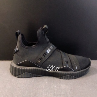 SIX PUMA DEFY MID GLOSSY WN’S 黑武士 襪套式 包覆佳 193058-01