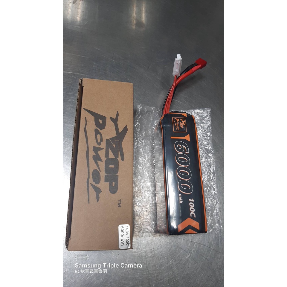 ZOP 4S 14.8V 6000MAH 100C Li-Po 鋰聚合電池 厚度43mm