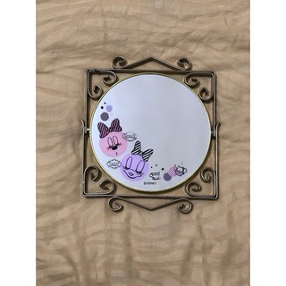 日本帶回 迪士尼 米妮 黛西 古典美妝鏡 立鏡 可旋轉 五倍放大鏡 Tsum Tsum Q版 Disney