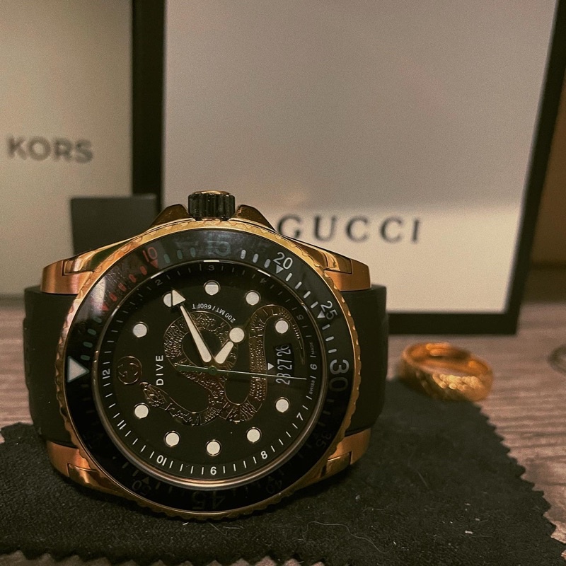 Gucci dive 金蛇刻紋水鬼