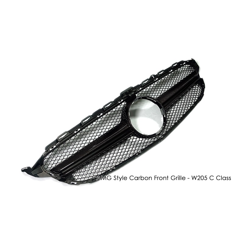 《傲美國際》賓士Benz AMG樣式 碳纖維水箱罩 - W205 C-Class C200 C250 C300