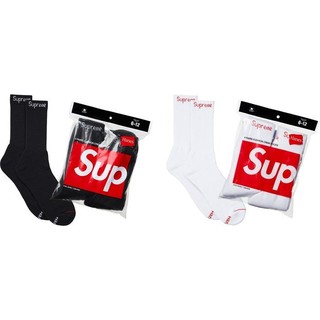 【HOMIEZ】全新 春夏SUPREME x Hanes Crew Socks【99HAA26】長襪 小腿襪