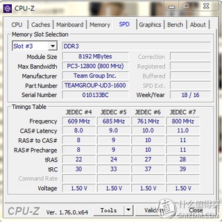 Team 十銓 8GB DDR3 1600 桌上型記憶體