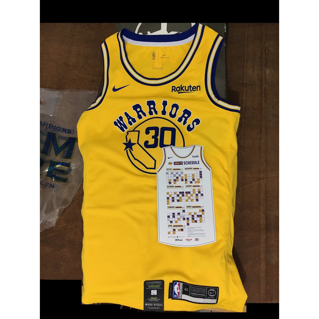 NBA 勇士隊 Curry S(40號) 美國購入球衣