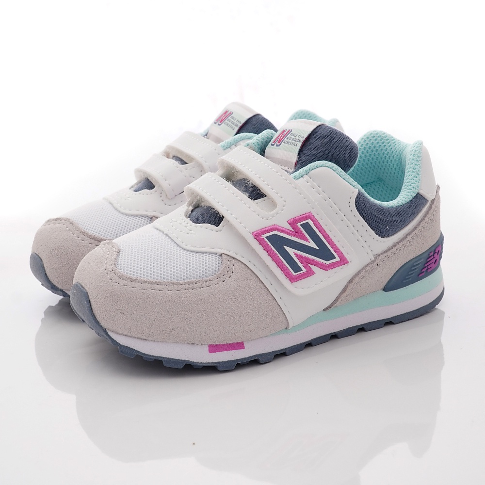 new balance&lt;紐巴倫  574機能休閒運動鞋 NLH淺灰(中小童段)