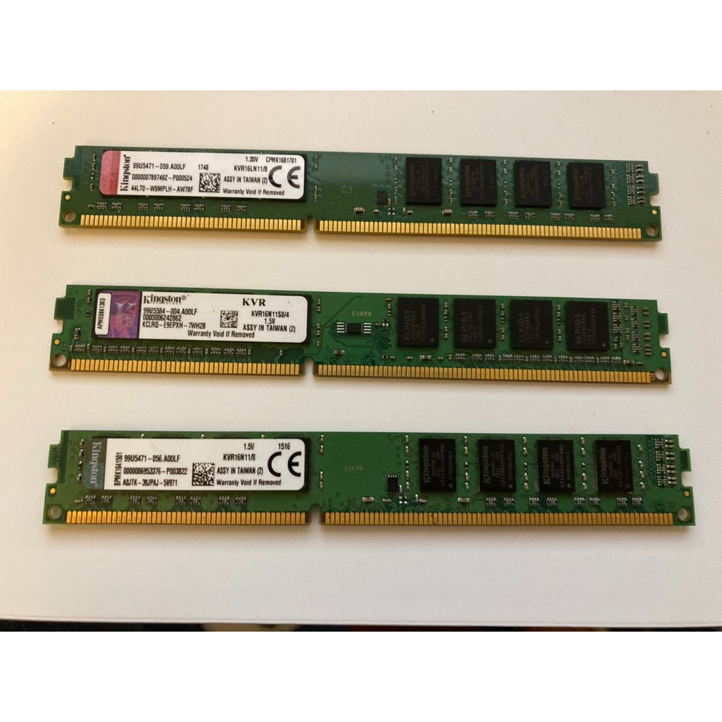 金士頓 DDR3 1600 8G 4G