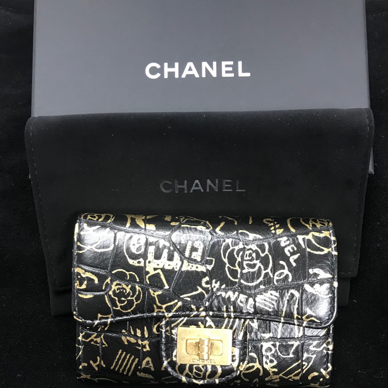 Chanel 2019 埃及系列 2.55卡包 零錢包。有購證