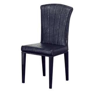 【南洋風休閒傢俱】摩登造型椅系列 307黑皮餐椅 靠背餐椅 設計師椅(SY254-7)