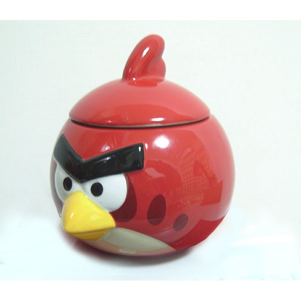 家樂福~Angry Birds 憤怒鳥馬克杯 -紅鳥(附蓋)