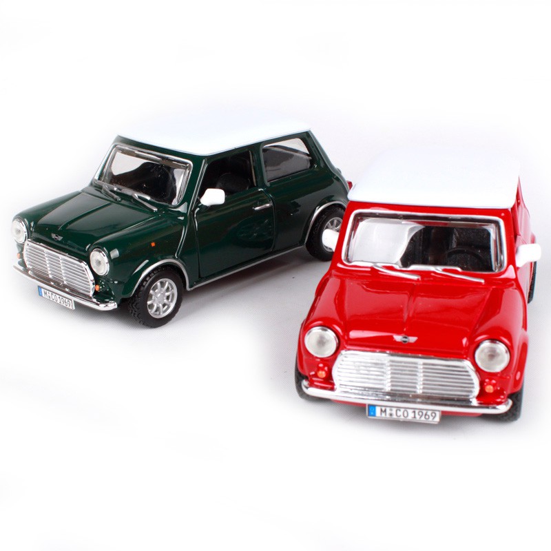 阿米格Amigo│1969 迷你酷派 Mini Cooper 綠色 紅色 GG43206 1:32 合金車 模型