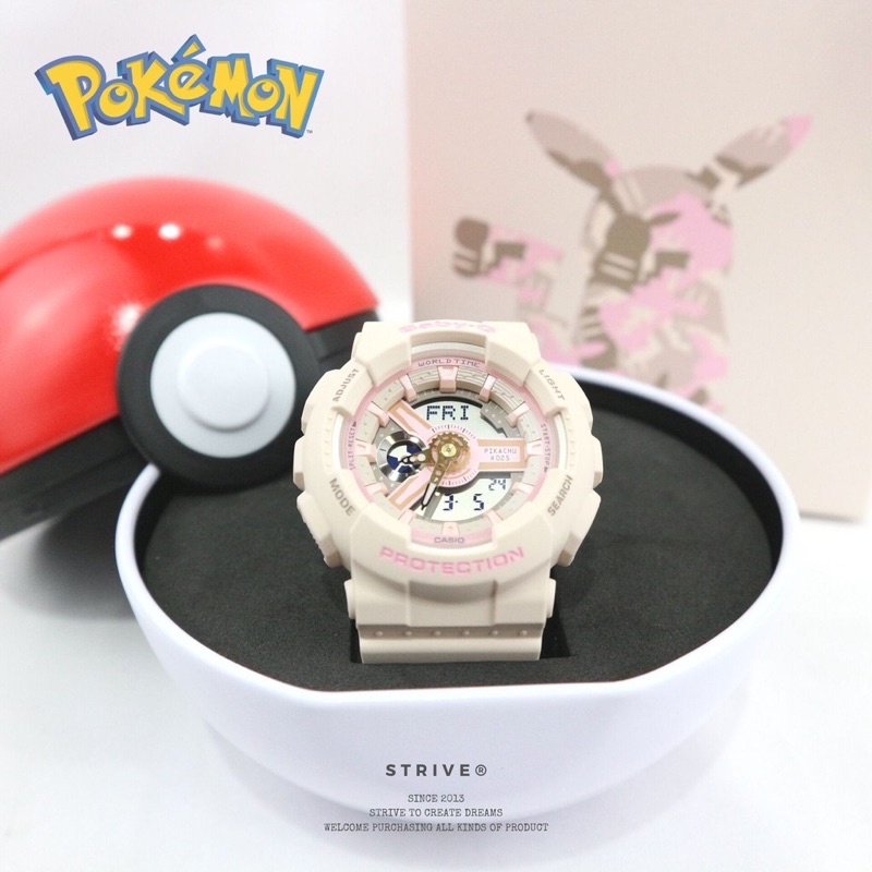 casio x pokemon BABY-G 皮卡丘 聯名款 粉紅 手錶 神奇寶貝 寶可夢 ptcg 寶貝球