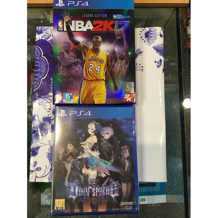 毛毛的窩 PS4 NBA 2K17藍球(中文傳奇版)+奧丁領域附畫册(中文版)共２支~保証全新未拆