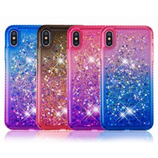 👑臺灣現貨👑iPhone 6/6S 7/8 PLUS SE2/SE3 XR X/XS MAX 水鑽漸變流沙歐美防摔手機殼