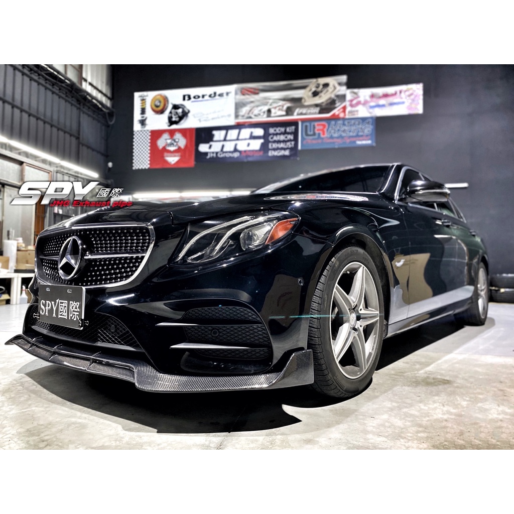 【SPY國際】M.Benz W213 S213 E250 E300 E43 E53 AMG B款碳纖維前下巴