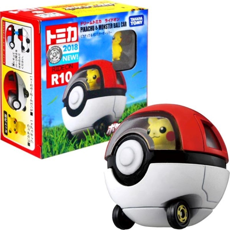玩具寶箱 - TOMICA Dream 騎乘系列 R10 精靈寶可夢 皮卡丘 寶貝球車 再到貨無新車貼
