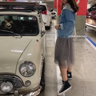 現貨☾⋆ 丹寧女王🧾ᴡᴇᴇᴋʟʏ ᴏᴏᴛᴅ" ʙʀᴏᴡɴ sᴛᴜᴅɪᴏ(📷)/牛仔外套/女生穿著/連帽牛仔外套/大衣