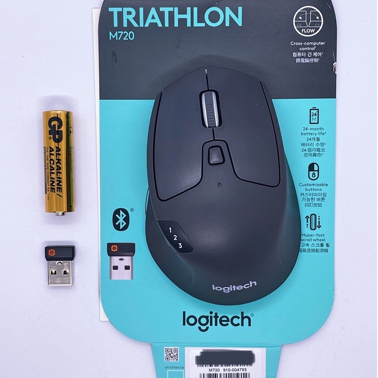 羅技 Logitech M720 Triathlon 無線藍芽滑鼠 贈原廠鼠墊