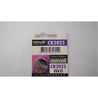 全館含稅【電池通】MAXELL 手錶電池 鈕扣電池 CR2025 一顆