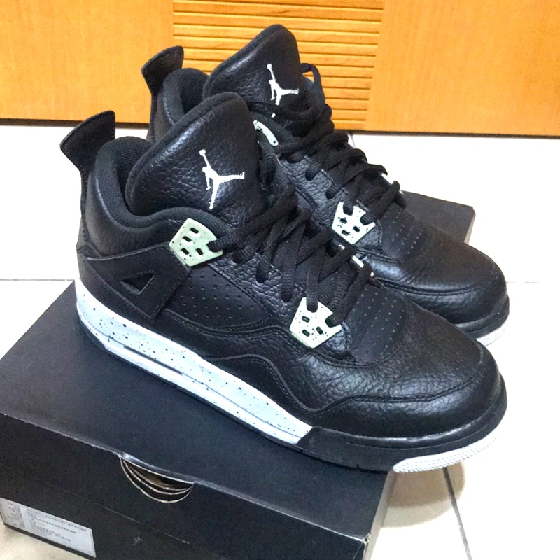 ❤️AIR JORDAN 4代 RETRO TRO BG Oreo 6Y 24cm 9.5成新 附鞋盒