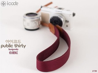 *數配樂*韓國 i-code icode 彩色 花紋 彩繪 減壓 相機背帶 伯朗紅