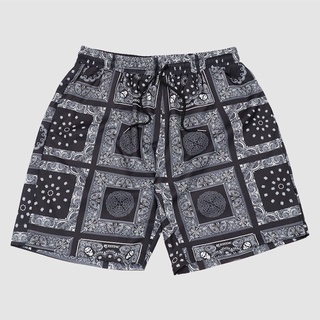 【QUEST】現貨 QUEST PAISLEY PRINT SHORTS 變形蟲 套裝 圖騰 短褲 黑色