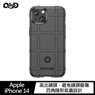 QinD Apple iPhone 14、14 Plus、14 Pro、14 Pro Max 戰術護盾保護套