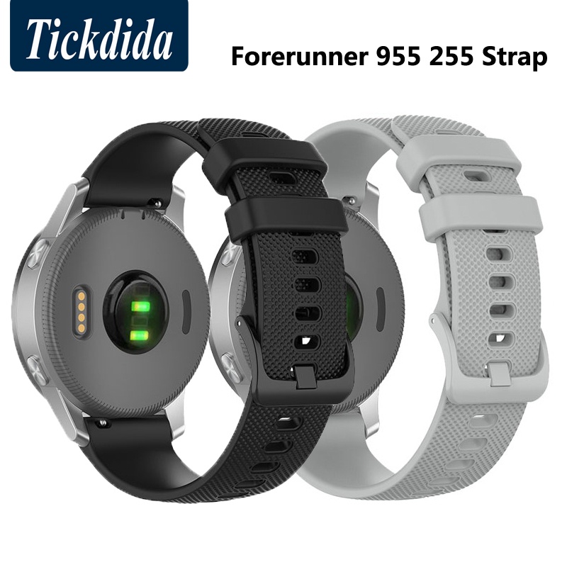 Garmin Forerunner 255 255s 矽膠替換智能手錶時尚手錶配件的腕帶錶帶
