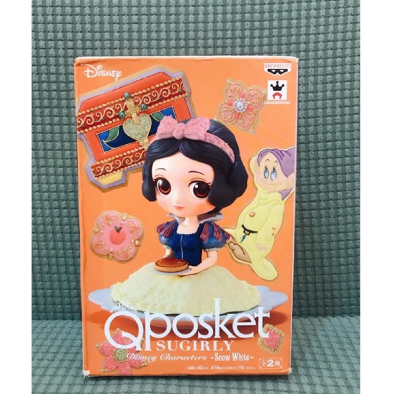 正版! 降價!《♣️迪士尼公仔♣️》🍎白雪公主🍎 Qposket Q版公仔 標準盒 公主系列  Disney