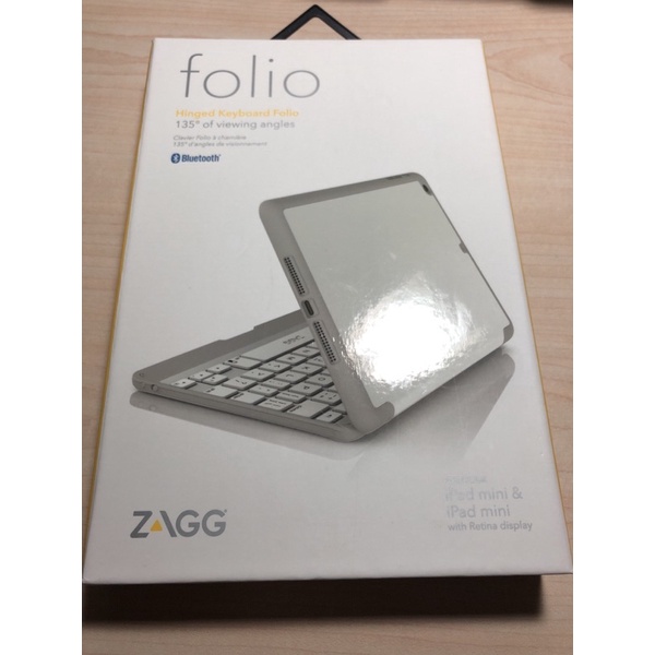 ZAGG牌 Folio iPad mini隨身藍芽鍵盤 🇺🇸美國購入 特色造型絕無僅有