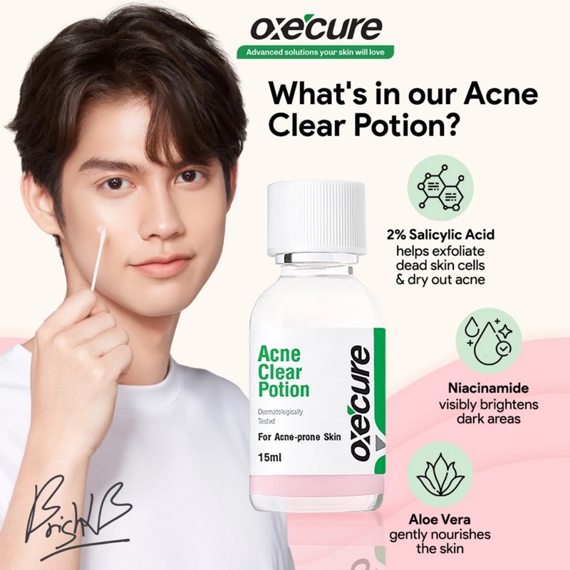 泰星Bright代言//預購//OXECURE Acne Clear Potion 痘痘粉刺