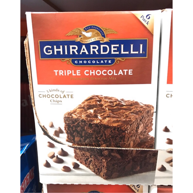 Costco好市多 GHIRARDELLI 巧克力布朗尼預拌粉 3.4kg  鷹牌 brownie mix