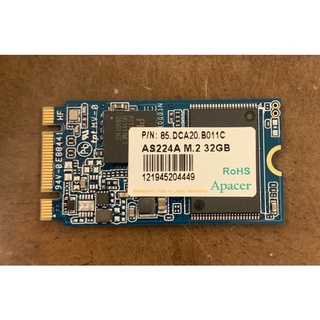 Apacer 二手拆機良品32G 2242 接口SATA 32GB SSD固態硬碟
