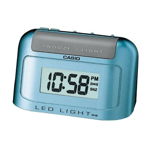 【CASIO】LED照明數位鬧鐘(DQ-582D-2)正版宏崑公司貨