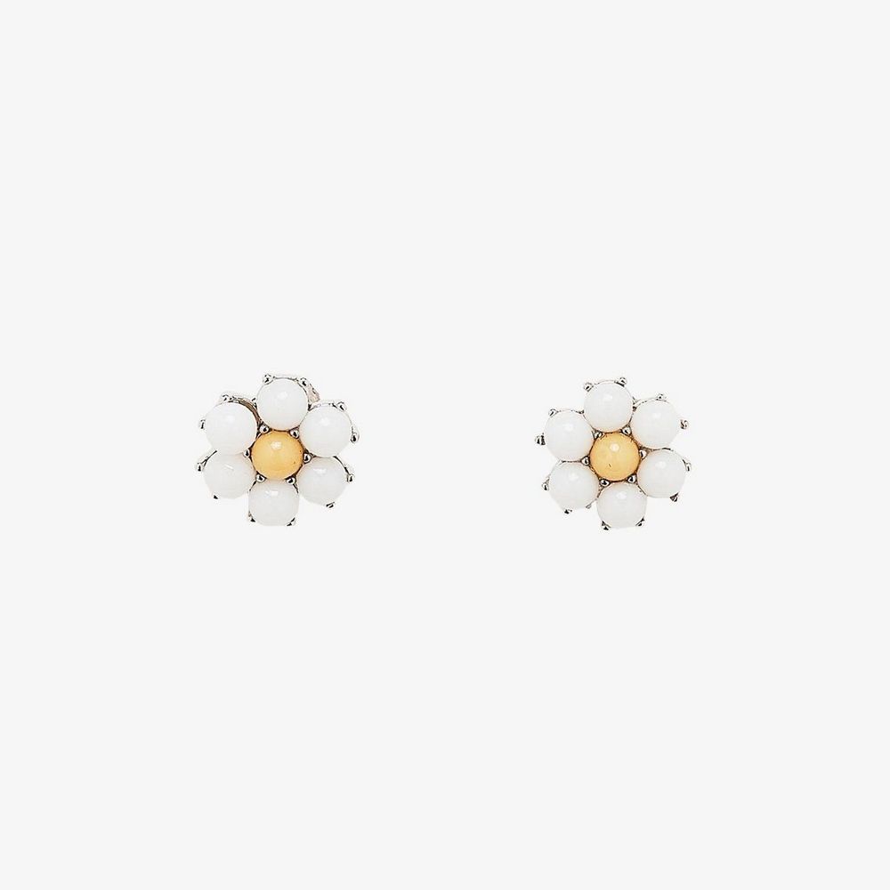 Pura Vida 美國手工 GEMSTONE DAISY EARRING 寶石感雛菊耳環