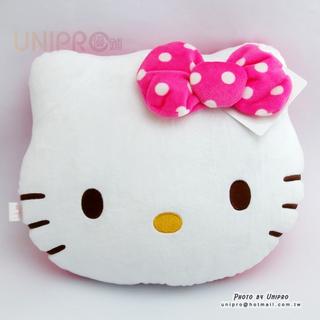 Hello Kitty 凱蒂貓 點點普普風 頭型造型 抱枕 午安枕 三麗鷗正版授權 臺灣限定 KT