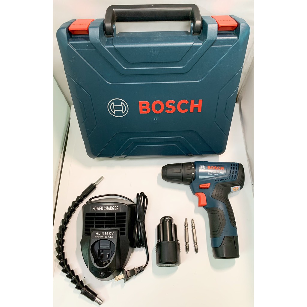 鋰電電鑽 德國Bosch GSR-120Li 12V雙電池 原廠塑盒簡配 充電電鑽/電動起子/電動工具 保固半年