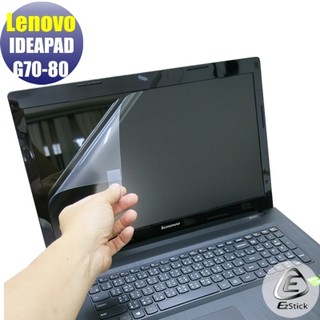 【EZstick】Lenovo G70-80 系列 靜電式筆電LCD液晶 螢幕貼 (可選鏡面或霧面)
