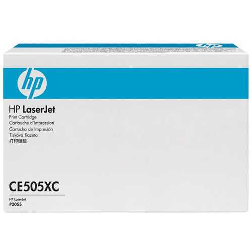 【HP 惠普】CE505XC 黑色高容量碳粉匣(白盒包裝)