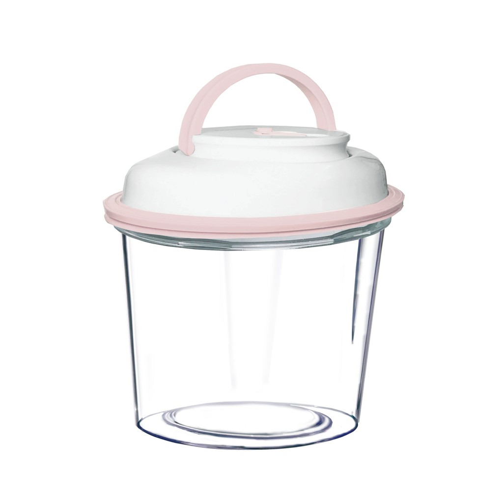 CombEz-智能電動自動抽真空保鮮罐（大瓶口設計）-粉紅色