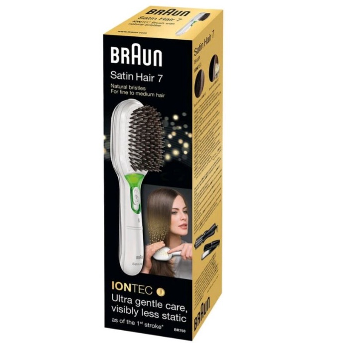 Braun百靈牌 Satin Hair 7 BR750 天然鬃毛離子髮梳