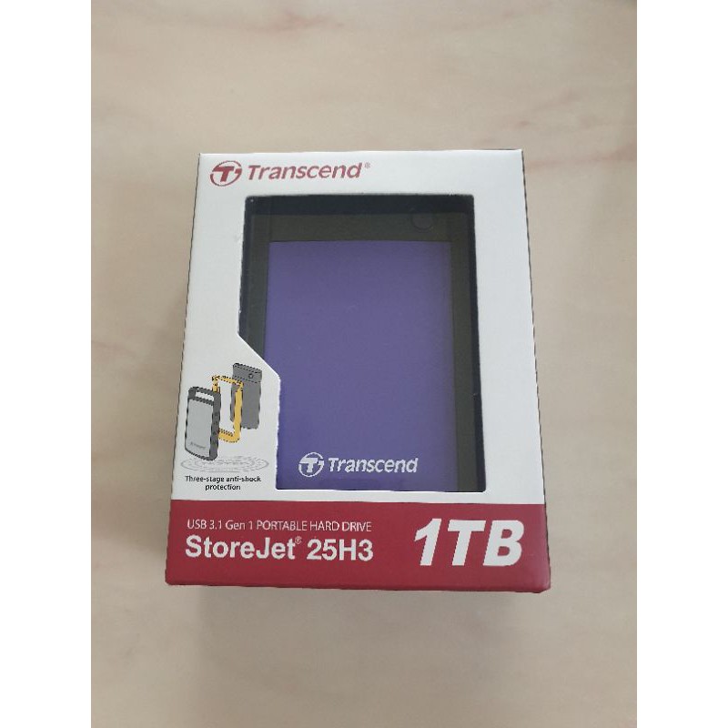 創見Transcend 1TB行動硬碟StoreJet 25H3（紫） 全新含包裝