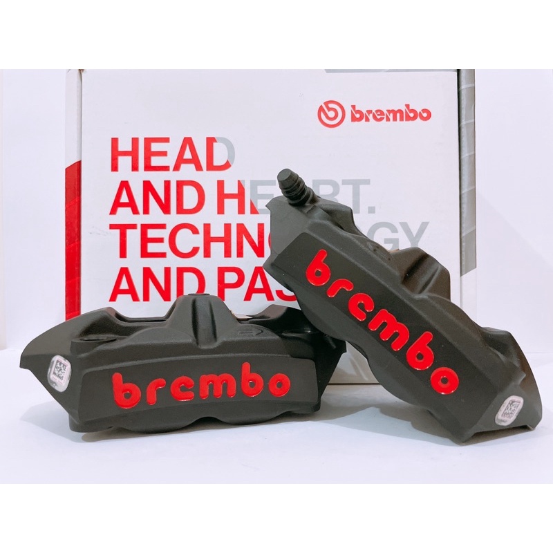 「Brembo卡鉗先生」 Brembo M4 黑底紅字 一體對向四活塞輻射卡鉗組 100/108mm