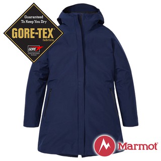 【Marmot】女 兩件式GT羽絨保暖連帽外套『海軍藍』12430-2975
